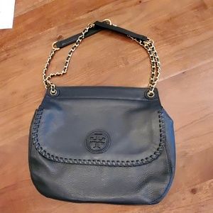 Tory Burch Marion Saddle Bag - Navy